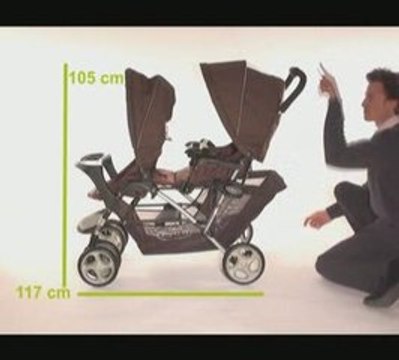 Poussette-Magazine : dépliage de la Graco Stadium Duo