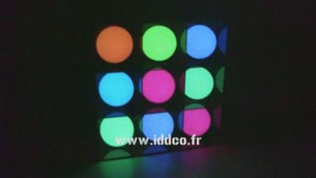 cadre 9 boules lumineuse LED décoration