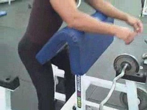 Bicep Preacher Curl Superset Workout