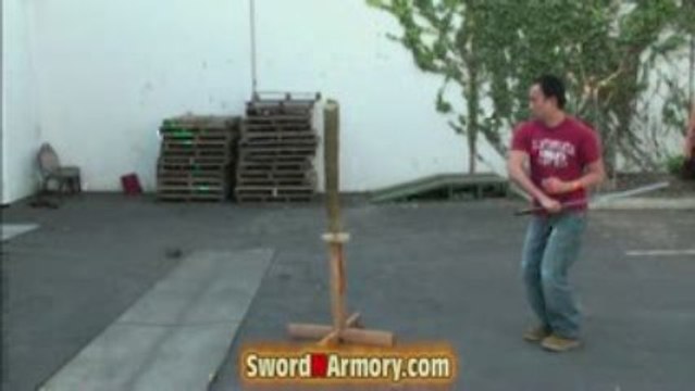 Backyard Cutting Handmade Samurai Katana Sword