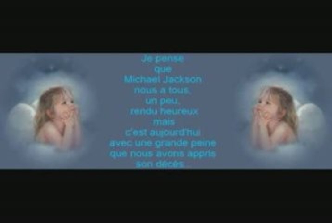 hommage à Michael Jackson...