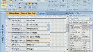 Microsoft Access 2007 Tutorial - How to use Date Picker