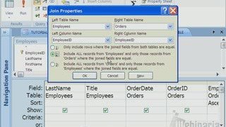 Microsoft Access Different Query Table Joins