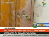 ASÍ QUEDÓ LA CASA PRESIDENCIAL DE HONDURAS TRAS EL GOLPE