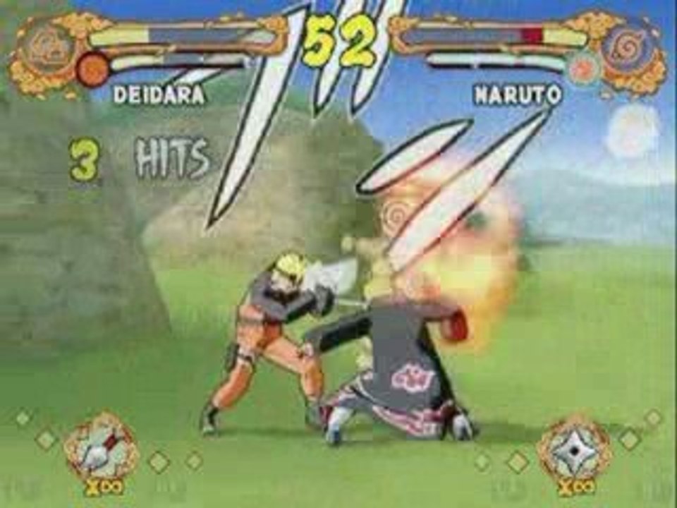 Naruto Shippuden : Ultimate Ninja 4 - Deidara VS Naruto