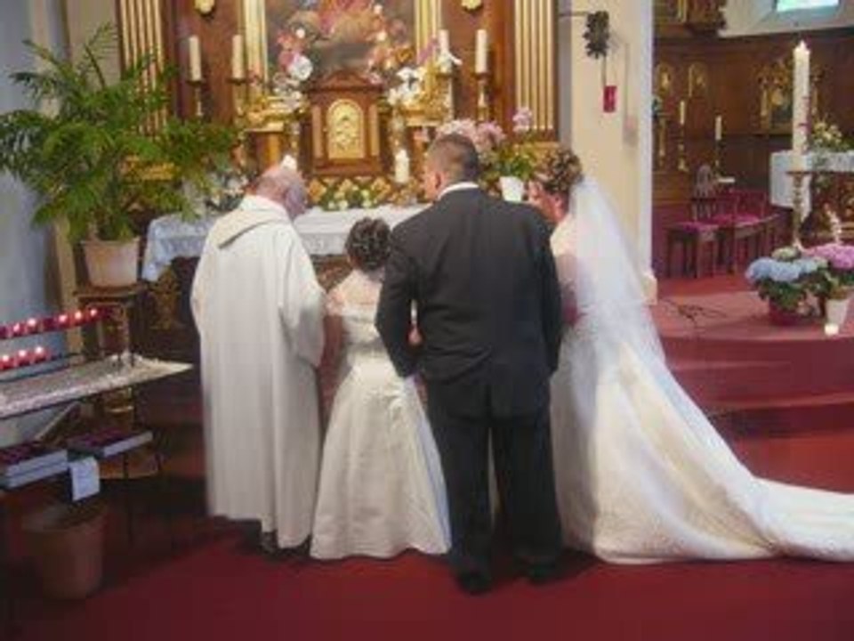 notre mariage à l'église