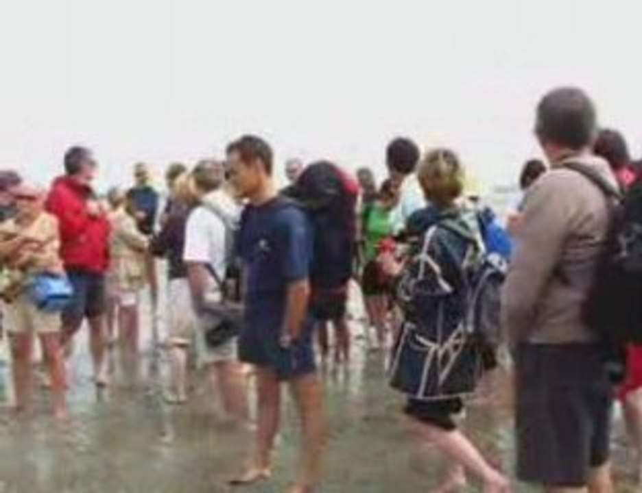 Traversée de la baie du Mont Saint-Michel, juin 2009