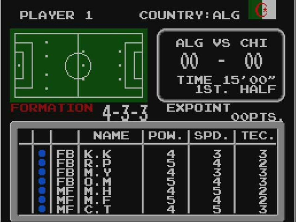 [Test SMS] Tecmo World Cup'93