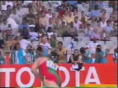 Athlé finale lancer poids mondiaux 2003 Paris partie 2