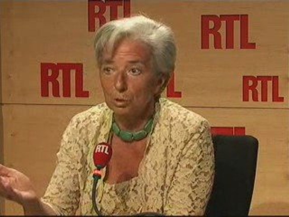 Christine Lagarde invitée de RTL (30/06/09