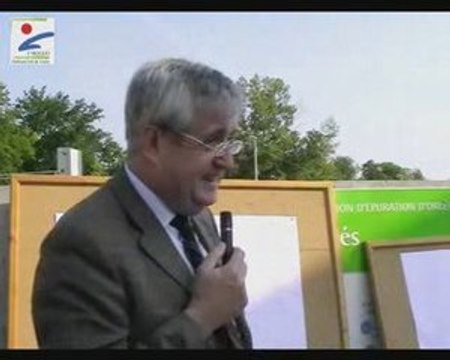 Mise en eau de la station d'épuration d'Orléans La Source