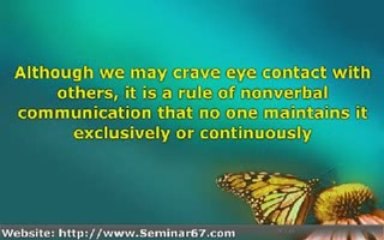 Importance of Eye Contact