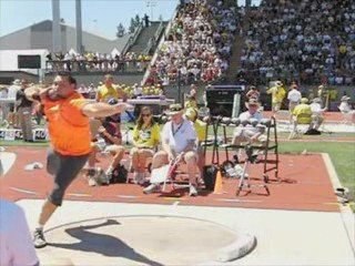 Athlé vidéo haute définition 210 im/s lancer poids USA 2009