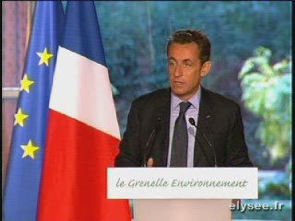 Discours Nicolas Sarkozy - Grenelle Environnement 25-10-2007