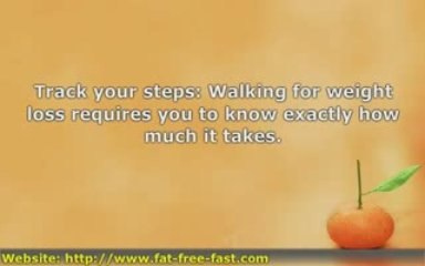 Walking for Weight Loss - A Walk a Day Keeps the Fat Away
