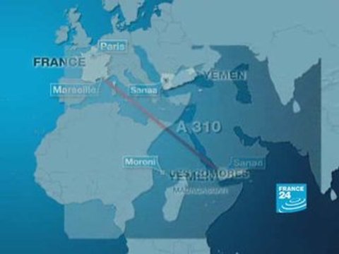 Comores: Plan de Vol de l'avion