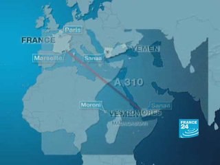 Comores: Plan de Vol de l'avion