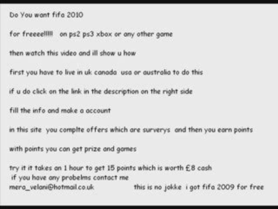 Fifa 2010   for freee!!!!