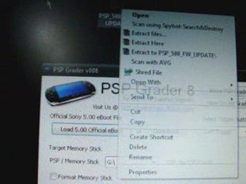 downgrade 5.50 and 5.51 to 5.00 m33 (to play free psp games)