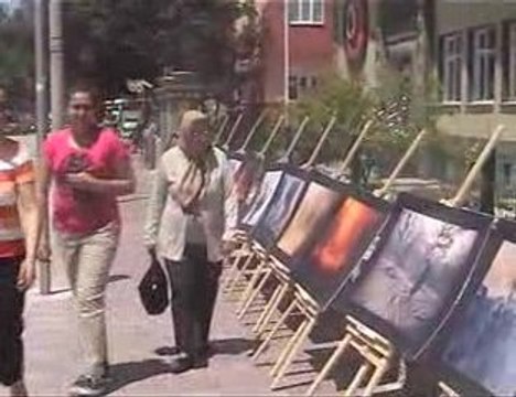 Burdur Orman İdaresinin orman yangını resim sergisi