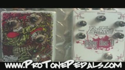 Pro Tone Pedals Body Rot II and Skumstortion side by side
