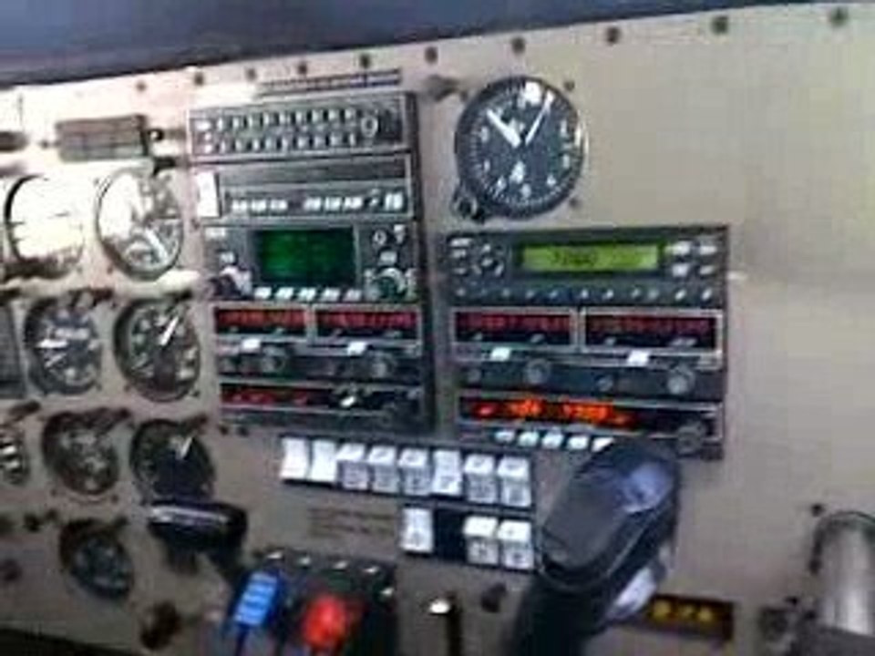 Vue du cockpit de l'avion!