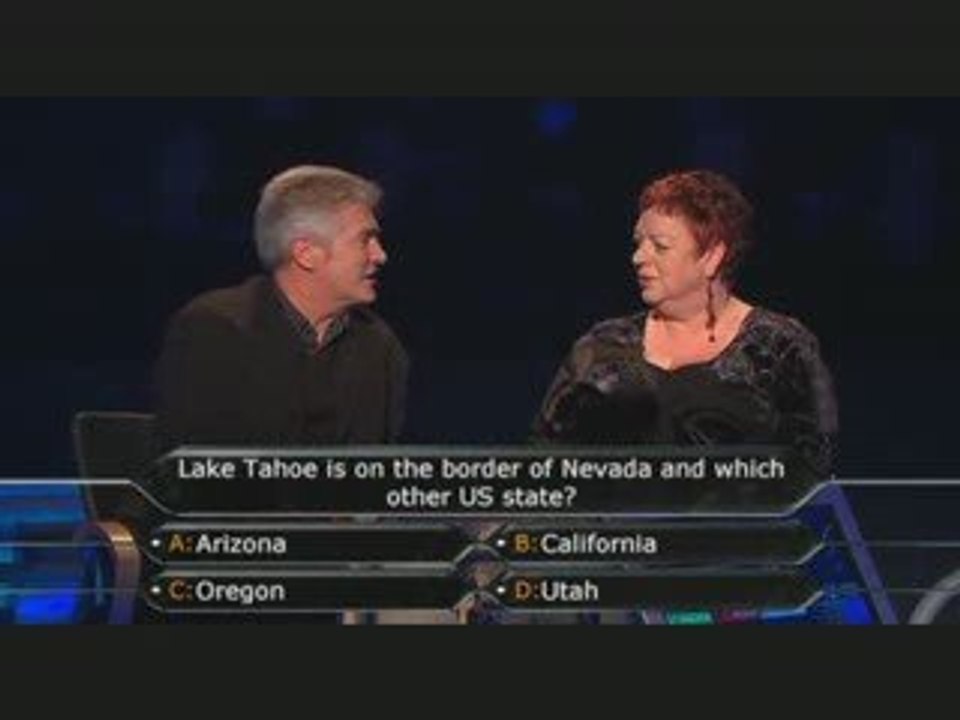 Who wants to be a Millionaire Celebrity UK