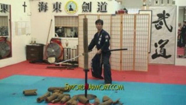 Korean Style Double Cuts Kill Bill Sword Katana Tameshigiri