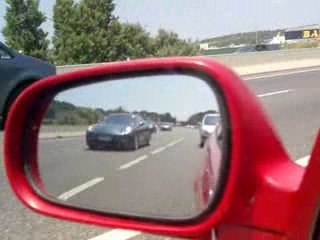 defilé de porsche panamera sur A7 direction AIX-EN-PROVENCE