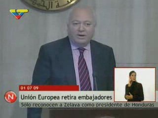 Unión Europea retira a todos sus Embajadores de Honduras