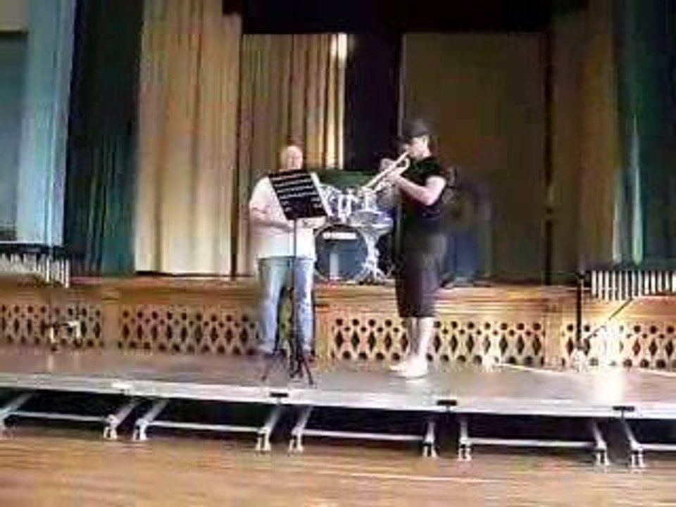 Remise des diplomes de musique 2009 nico a la trompette