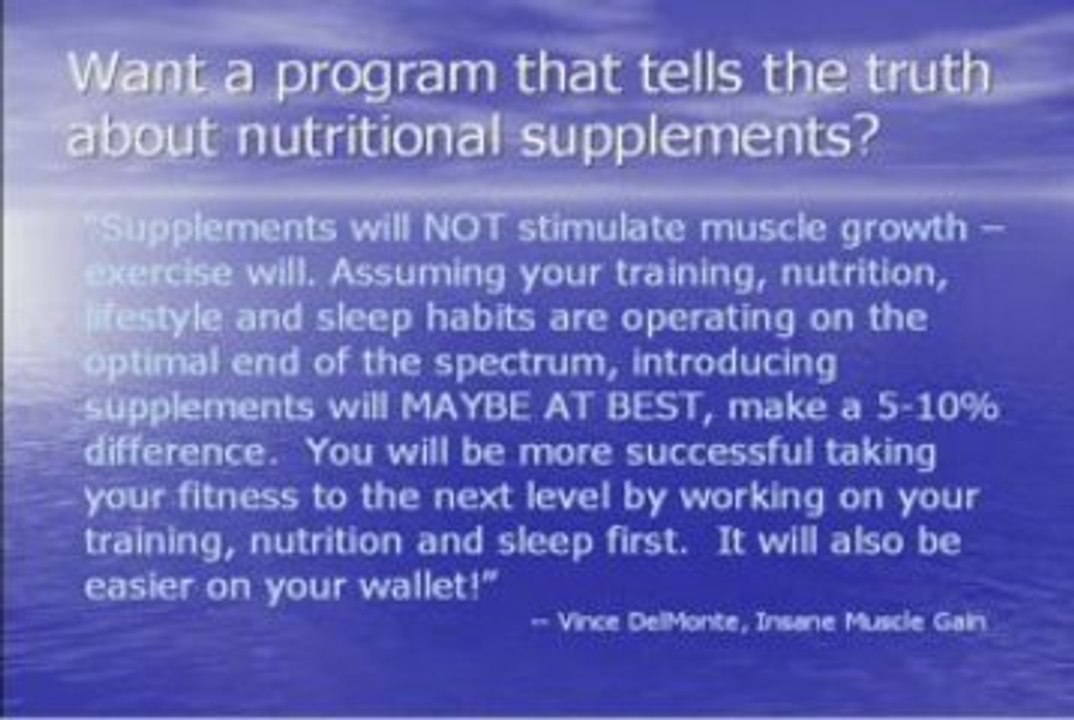 Muscle Gain & Supplements – No Nonsense Muscle Building