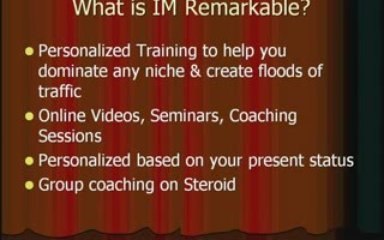 IM Remarkable - Bonus & Review