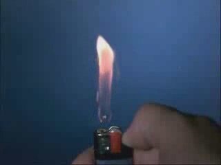 Ağır Çekimde Çakmağın Yanışı..