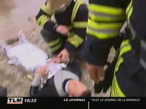 Lyon: Intervention des pompiers au parc Miribel Jonage