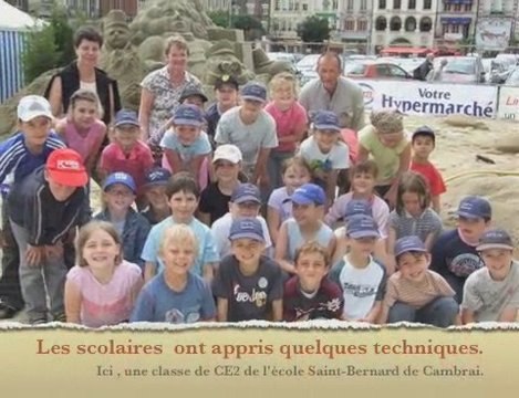 Sculptures sur sable à Cambrai
