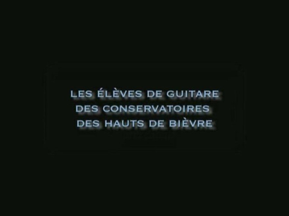 Les élèves de guitare des Hauts de Bièvre
