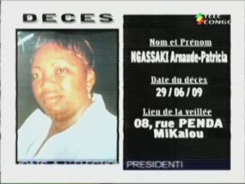 Communiqués nécrologiques du 02-07-09