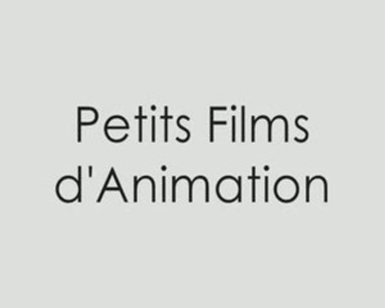 Petits films d'animation image par image