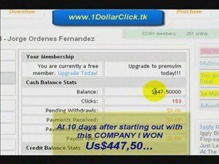 Incredible ... Proof of Earnings-Earn Us$1 per click PTC - E