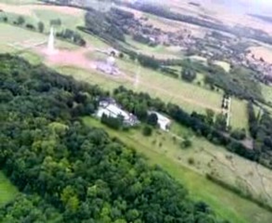 Passage au dessus de Notre dame de Lorette en hélico