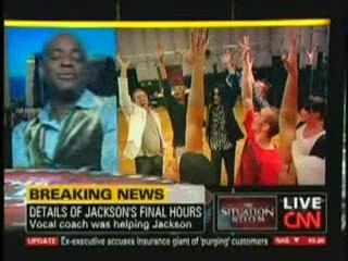 CNN Dorian Holley pt1 talks about MJ Jul-2-09