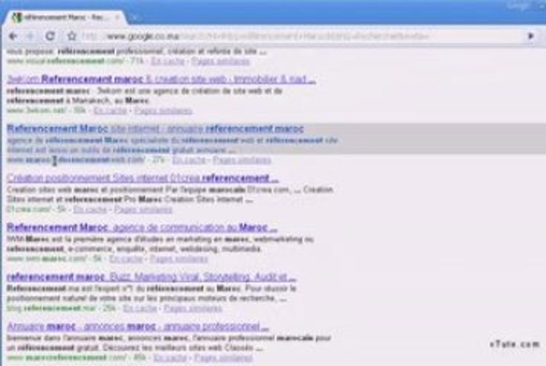 Référencement Maroc