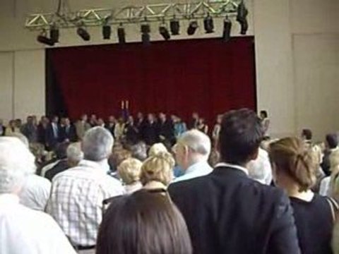 Nicolas SARKOZY devant les militants UMP des Hauts-de-Seine