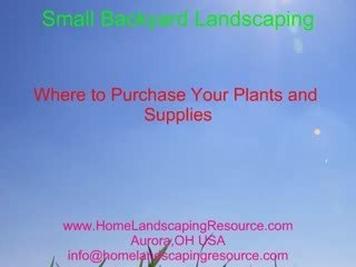 Small Backyard Landscaping
