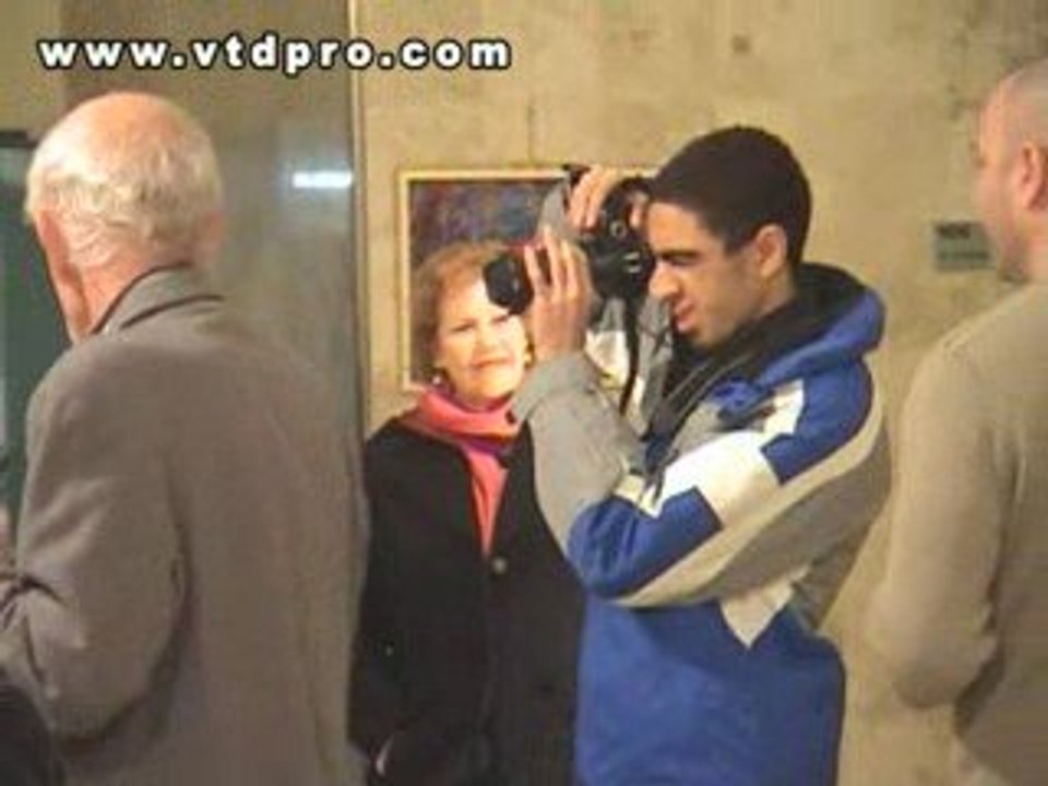 לילי רום בערב הפתיחה לתערוכה