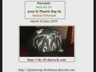 [MP3] Freestyle Said du 29 avec Sexion D'Assaut (30-06-09)