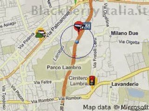 Trapster, rilevatore GPS di autovelox per palmari BlackBerry