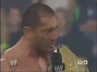 Batista Forgets His Lines During An In Ring Promo