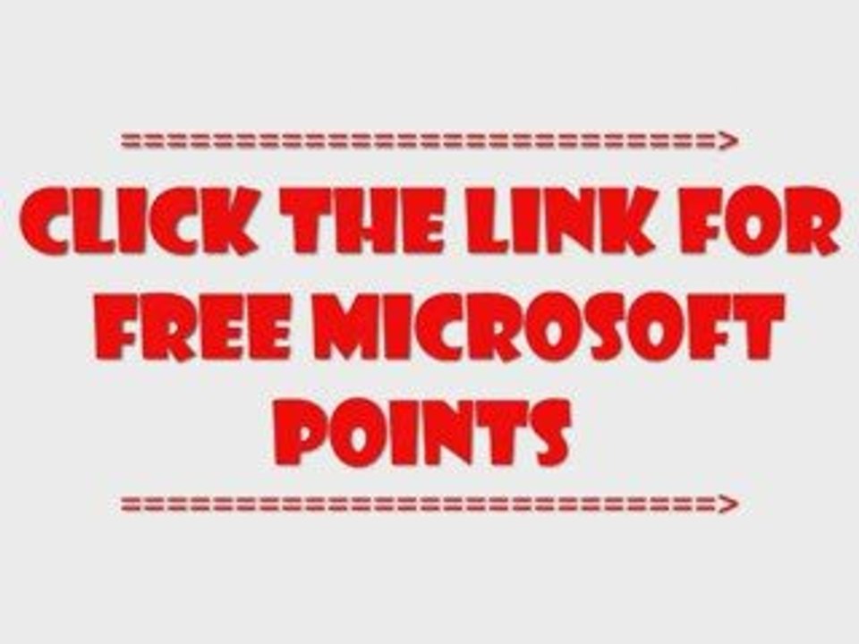 FREE MICROSOFT POINTS